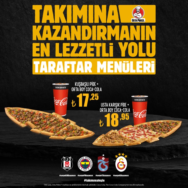Takimina Kazandirmanin En Lezzetli Yolu Usta Pideci Taraftar Menuleri Kampanyalar Usta Pideci