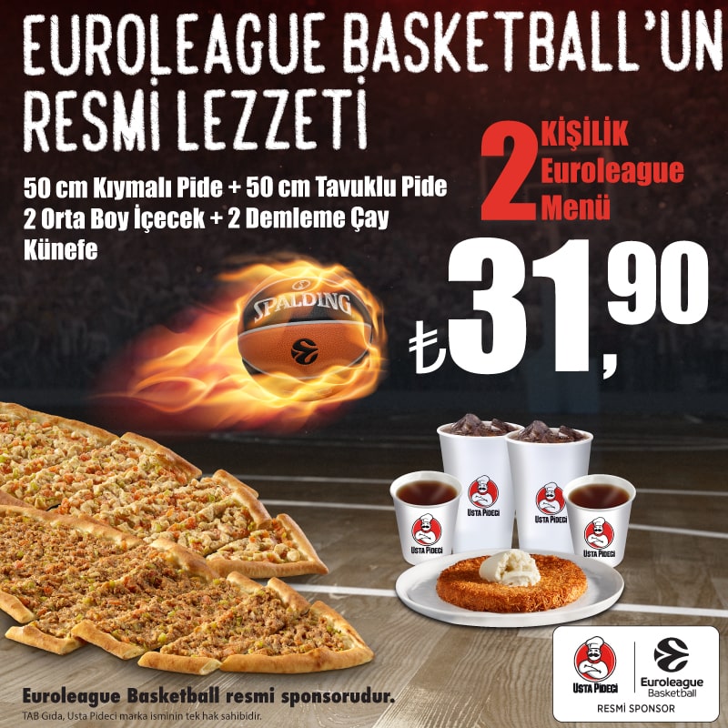 Usta Pideci® Euroleague Menü