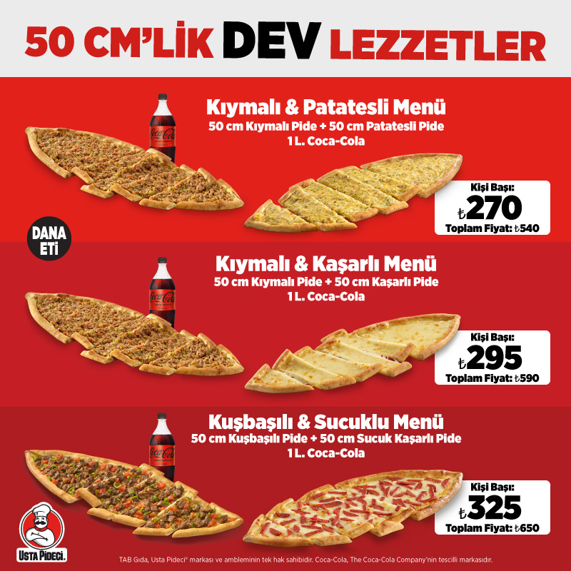 50cm’lik Dev Lezzetler